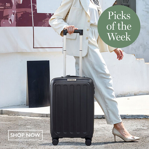 Livingandhome Hardside Carry-on Suitcase With Spinner Wheels